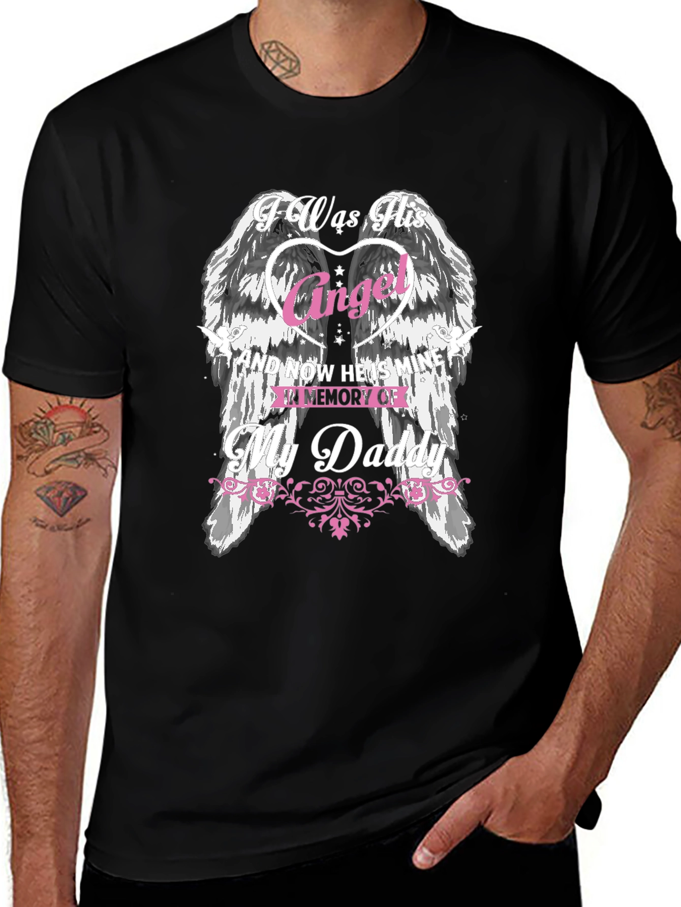 Memorial Angel Wings Daddy T-Shirt