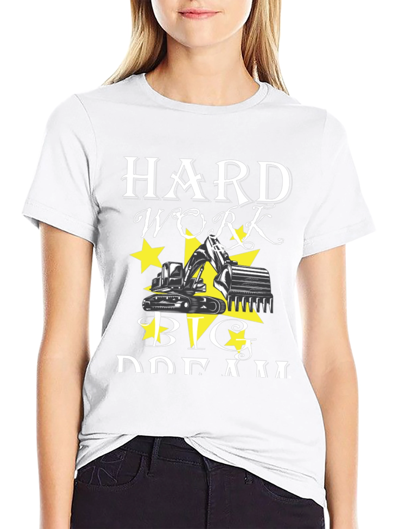 Hard Work Big Dreams Black T-Shirt