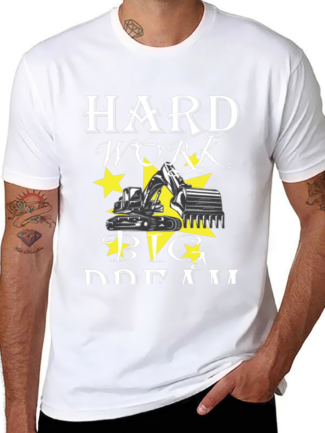 Hard Work Big Dreams Black T-Shirt
