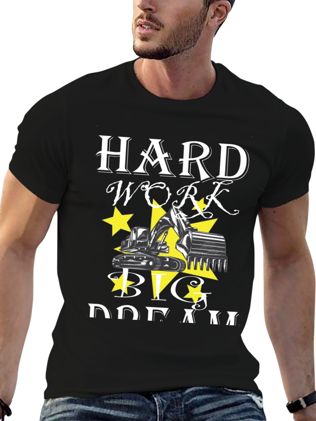 Hard Work Big Dreams Black T-Shirt
