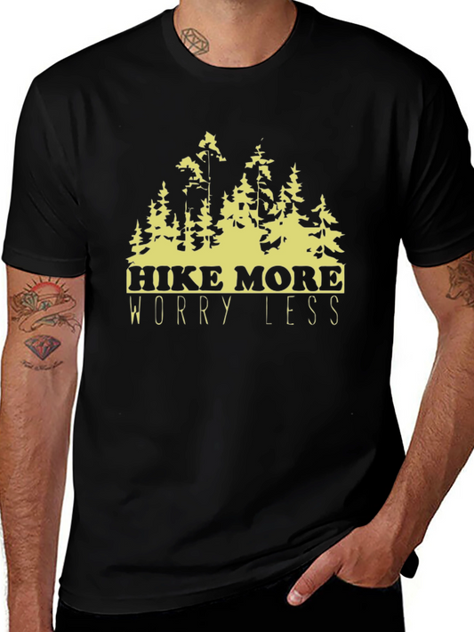 Hike More Worry Less Graphic T-Shirt