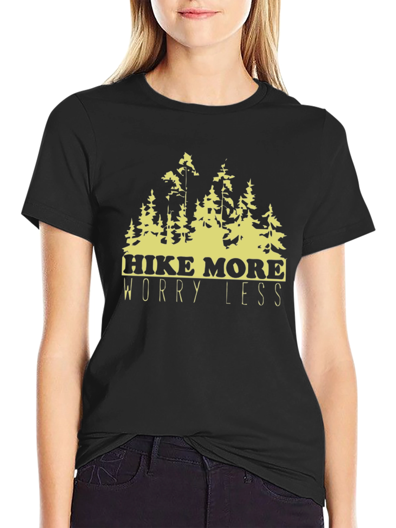 Hike More Worry Less Graphic T-Shirt