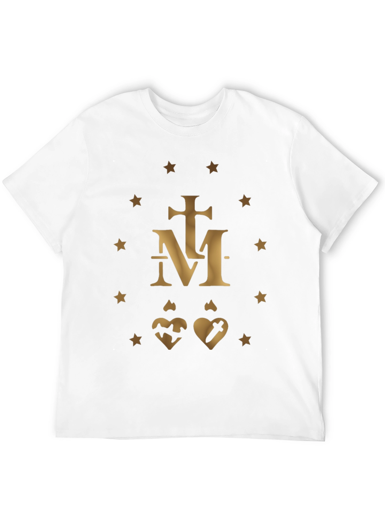 Religious Symbol Graphic Print Black T-Shirt