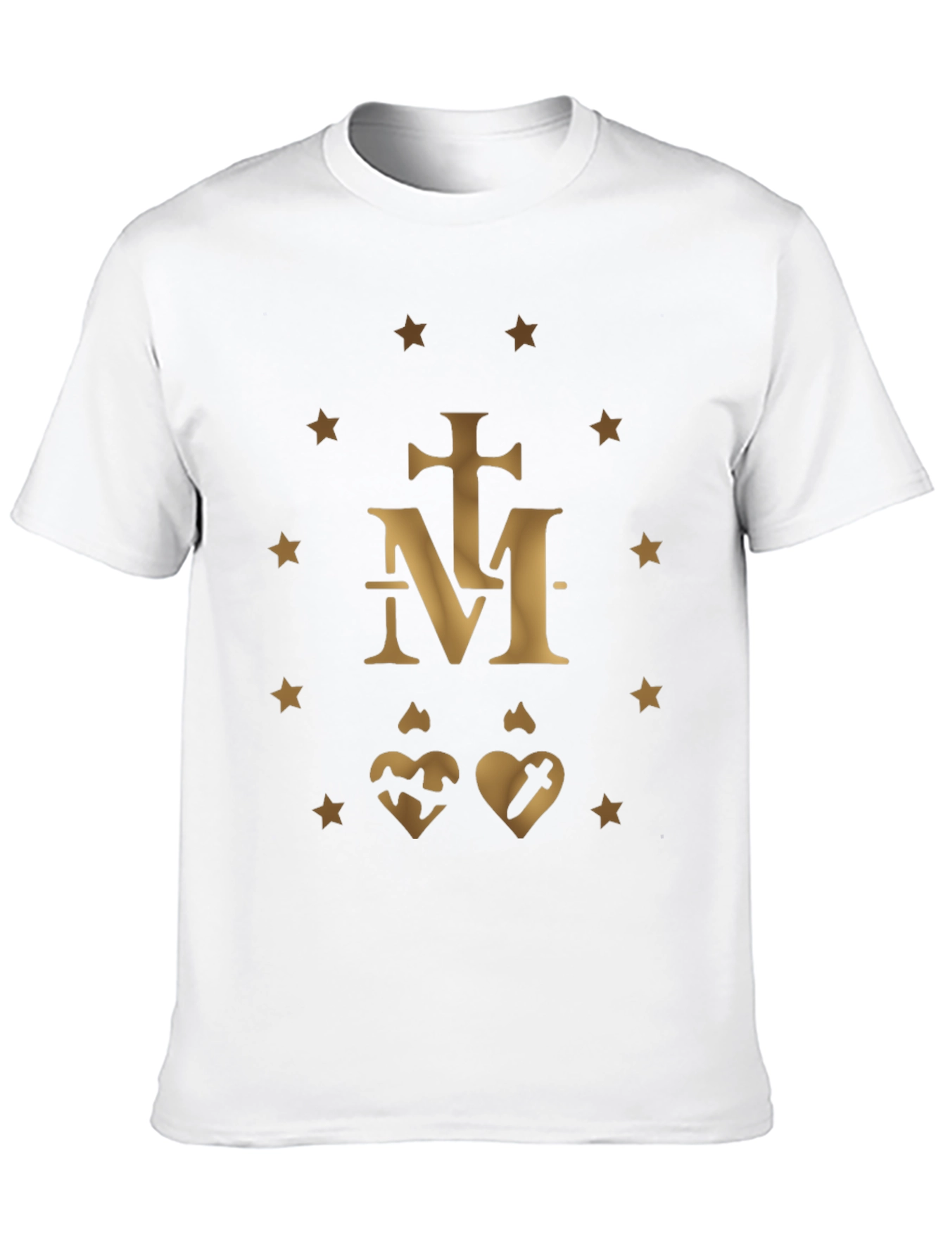Religious Symbol Graphic Print Black T-Shirt
