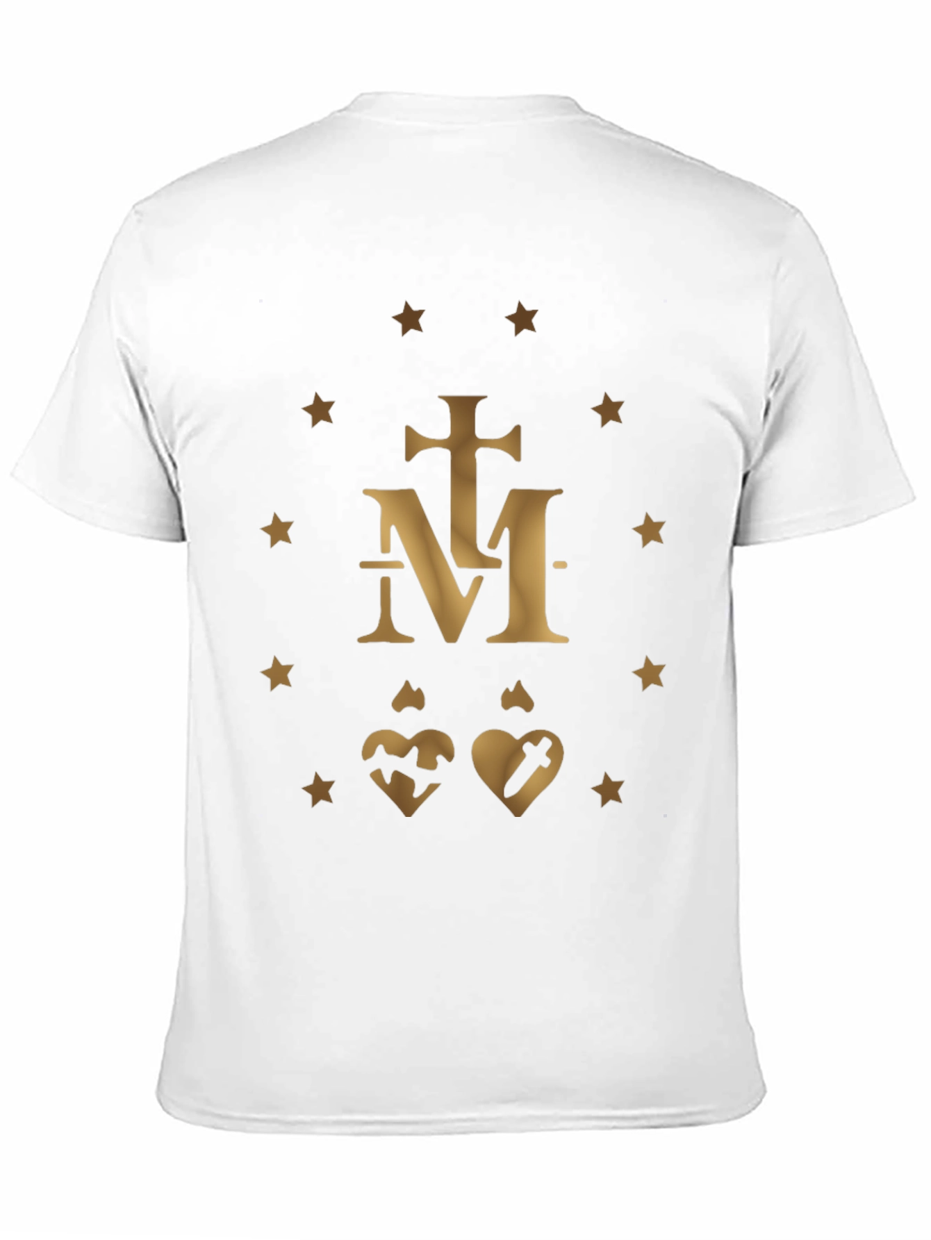 Religious Symbol Graphic Print Black T-Shirt