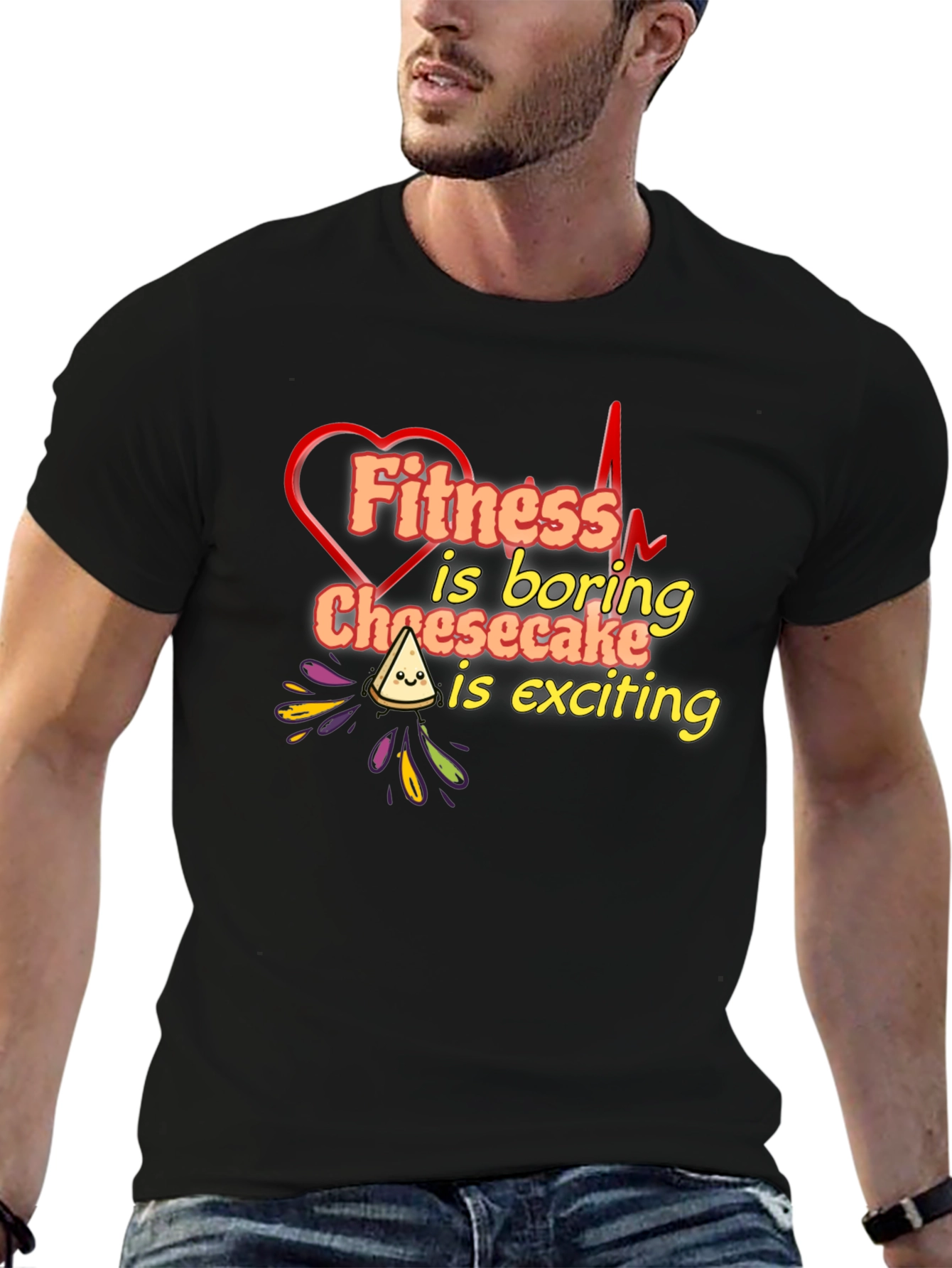 Fitness Is Boring Cheesecake T-Shirt