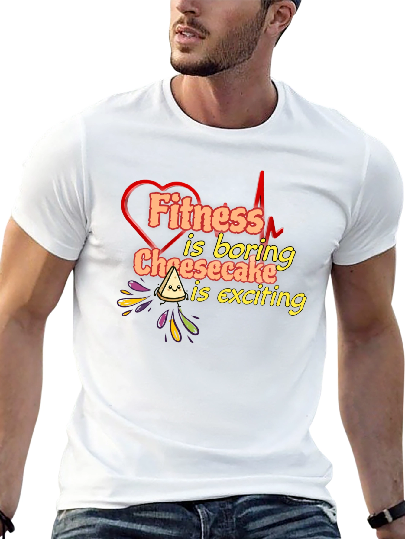 Fitness Is Boring Cheesecake T-Shirt