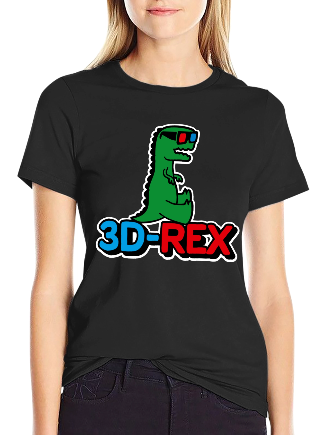 3D-REX Graphic T-Shirt - Trendy Dinosaur Tee