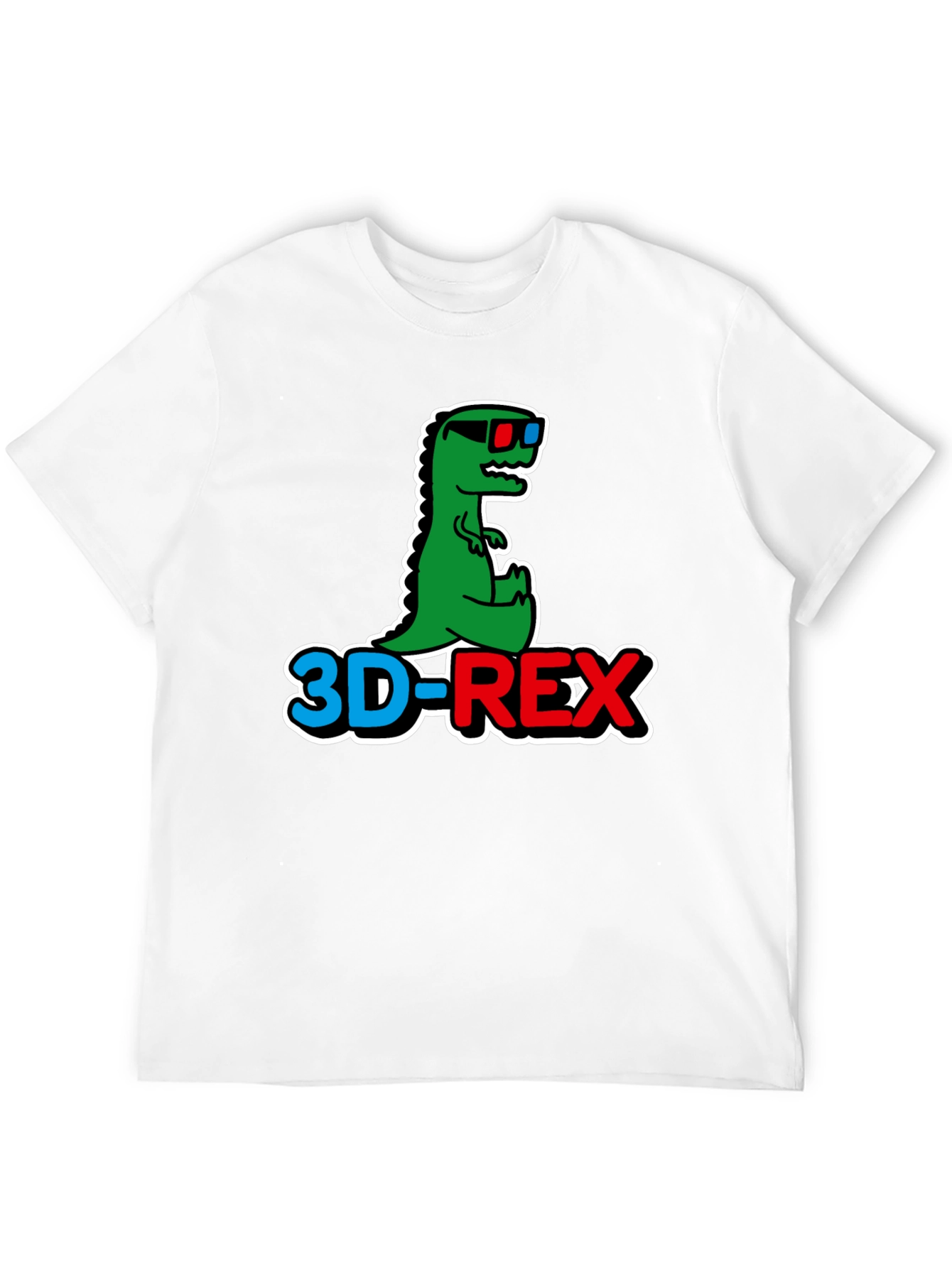 3D-REX Graphic T-Shirt - Trendy Dinosaur Tee