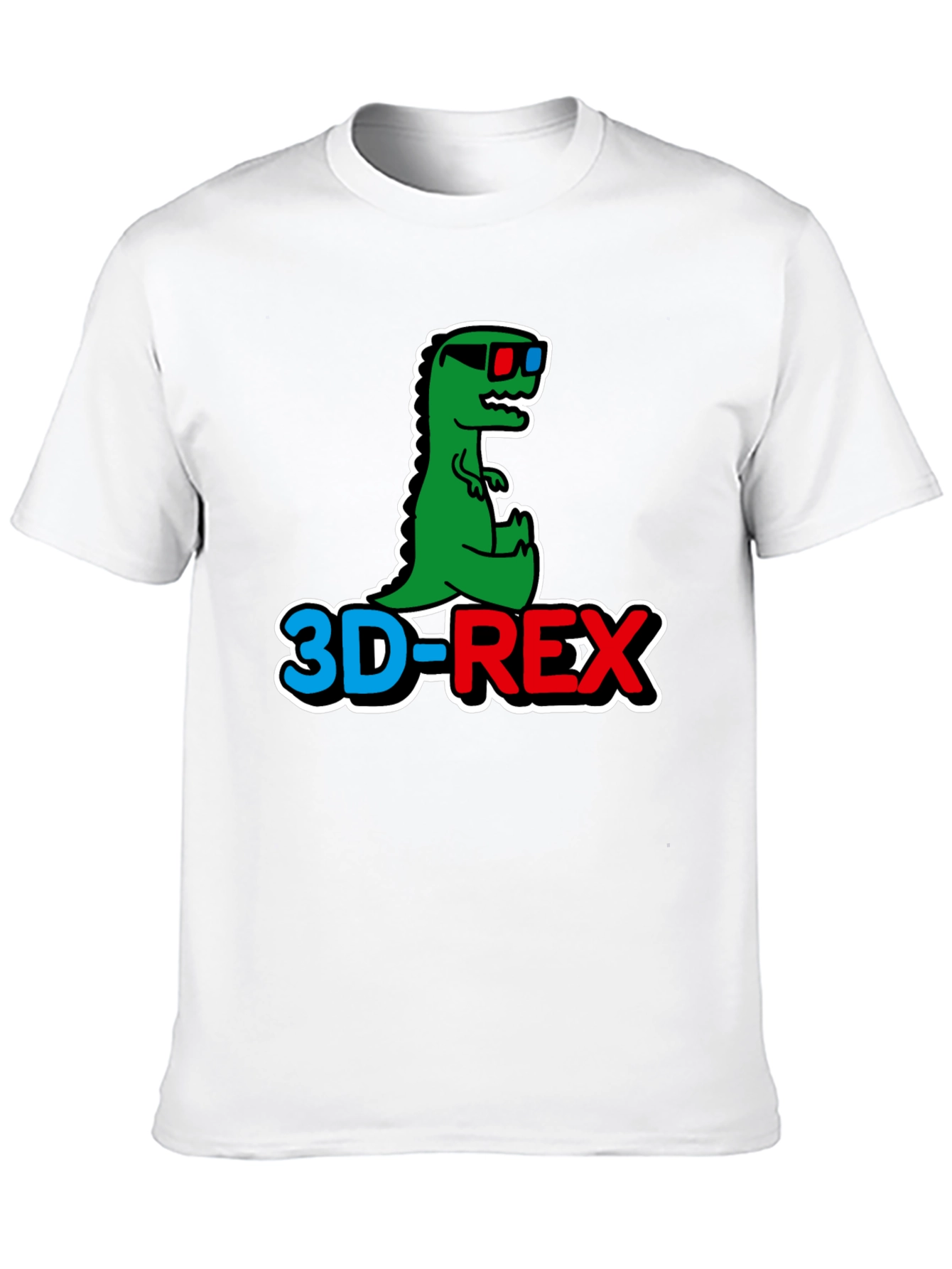 3D-REX Graphic T-Shirt - Trendy Dinosaur Tee