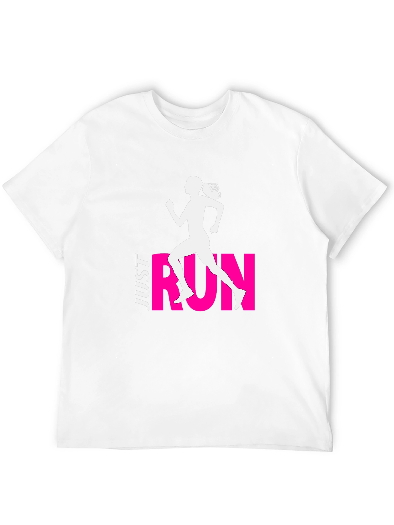 Just Run Black Graphic Tee