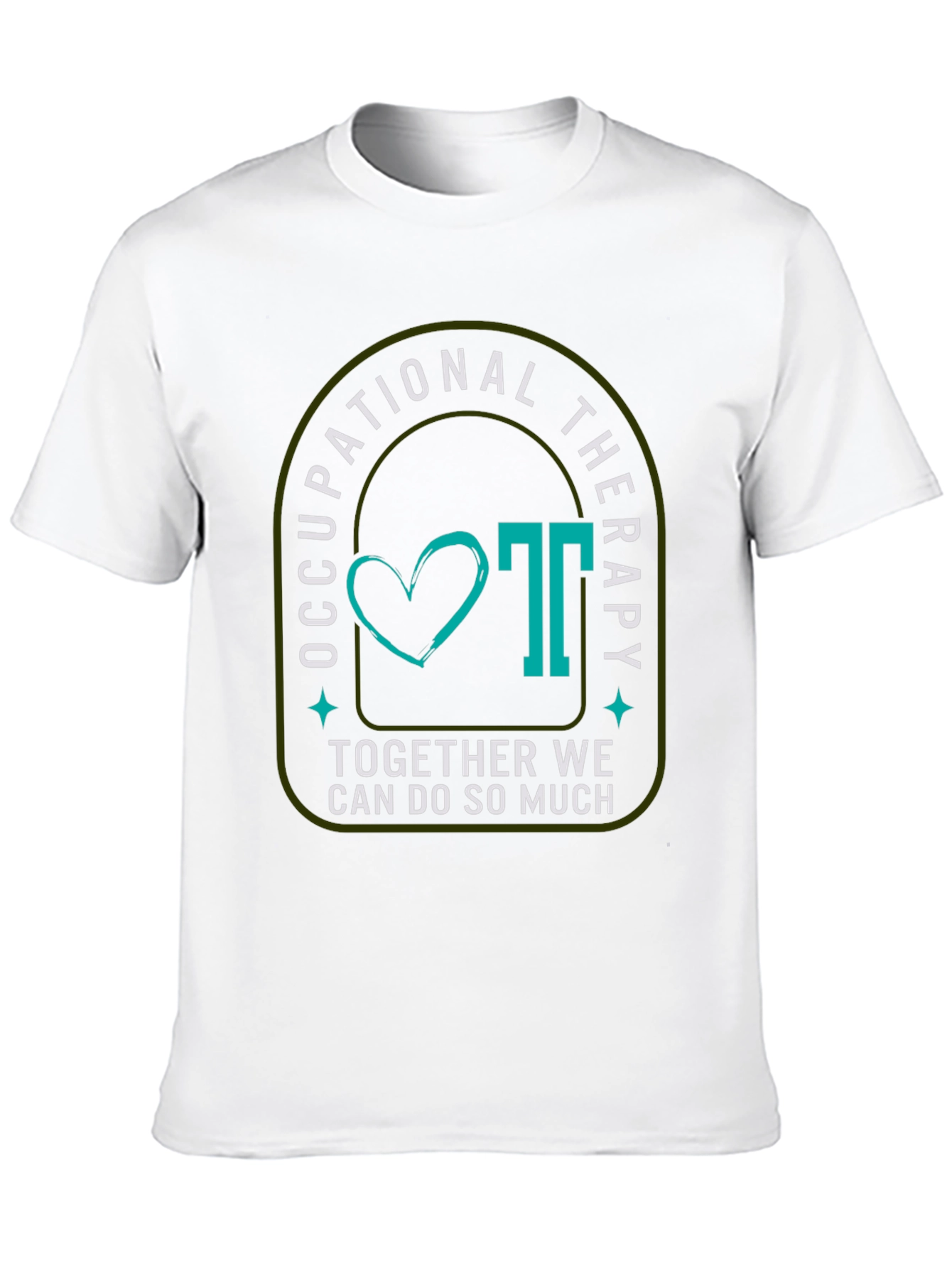 Occupational Therapy Graphic Tee - Teal Heart Design