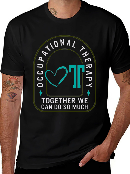 Occupational Therapy Graphic Tee - Teal Heart Design