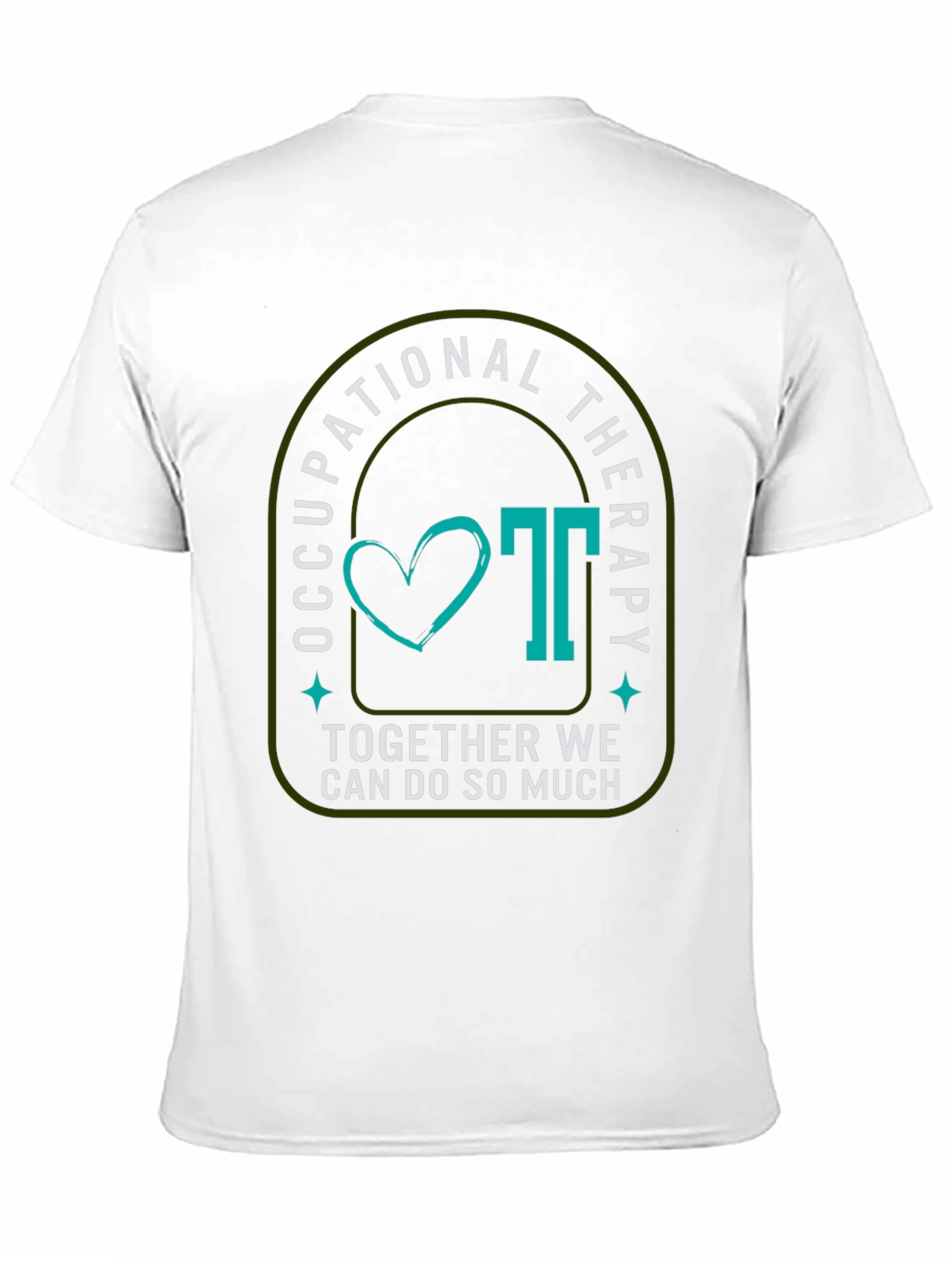 Occupational Therapy Graphic Tee - Teal Heart Design