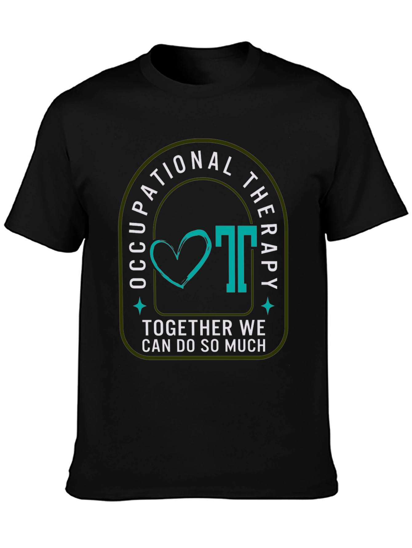 Occupational Therapy Graphic Tee - Teal Heart Design
