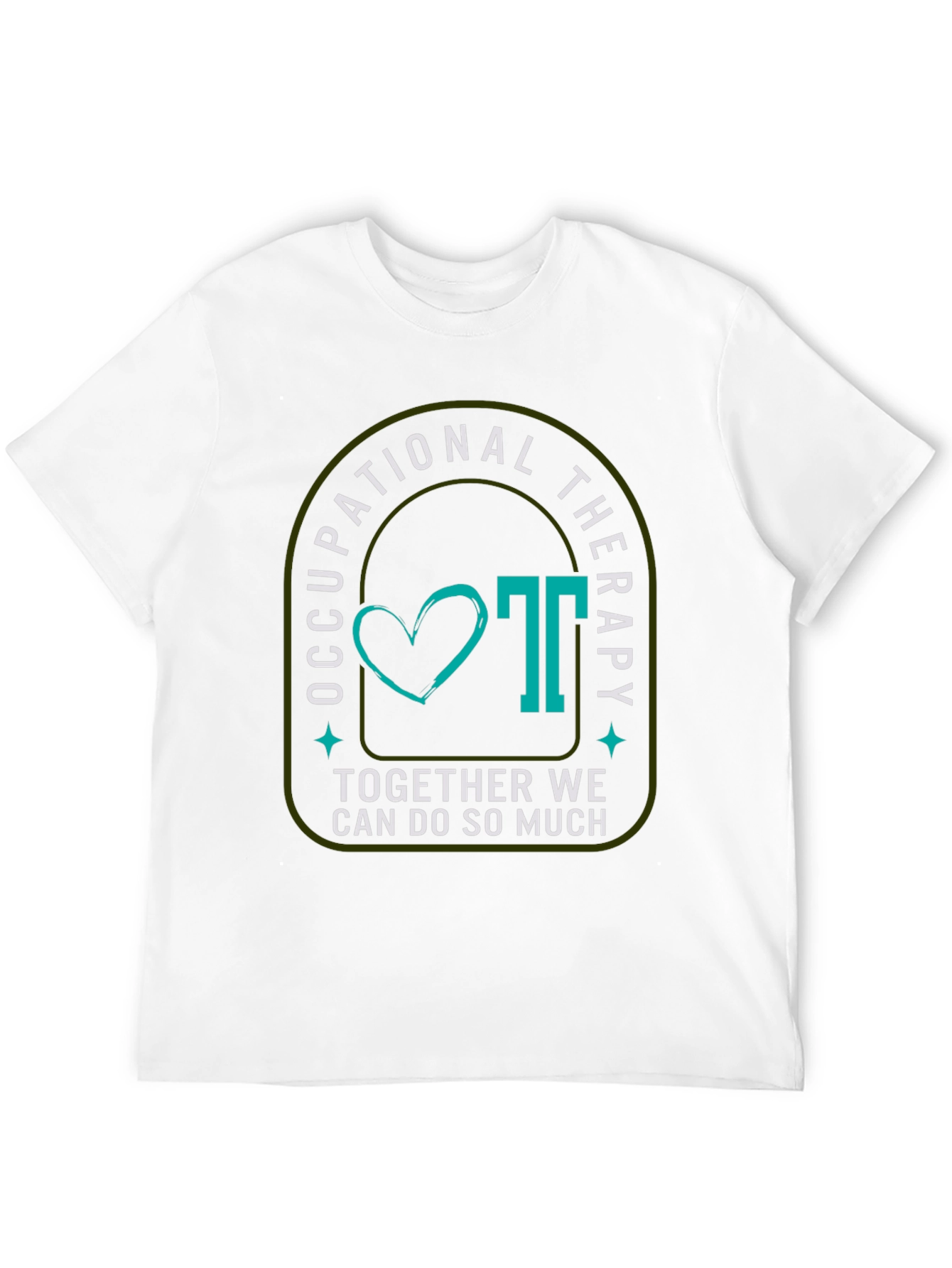 Occupational Therapy Graphic Tee - Teal Heart Design