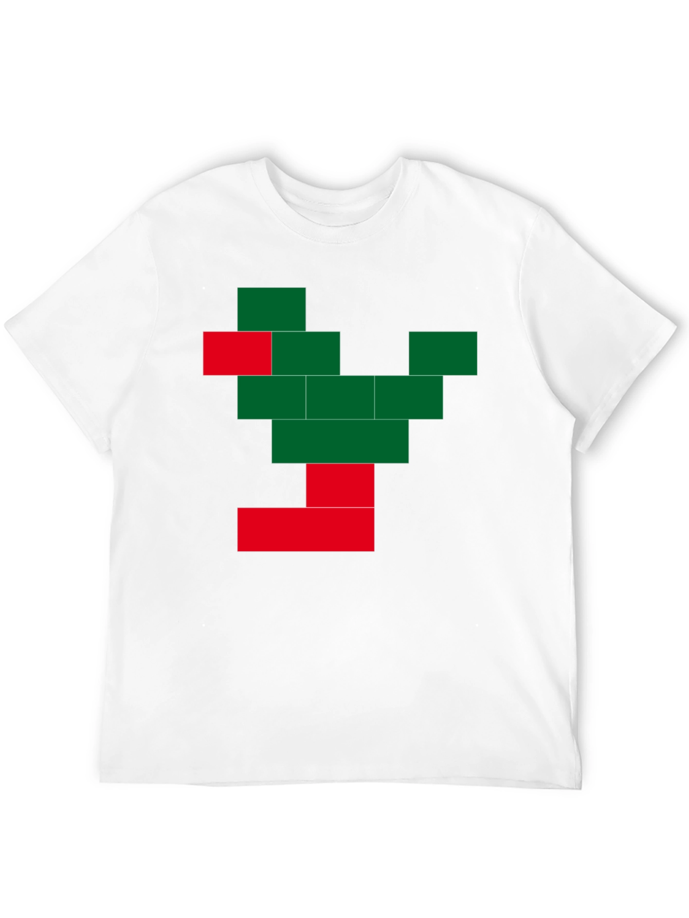 Pixel Tree Graphic Black T-Shirt