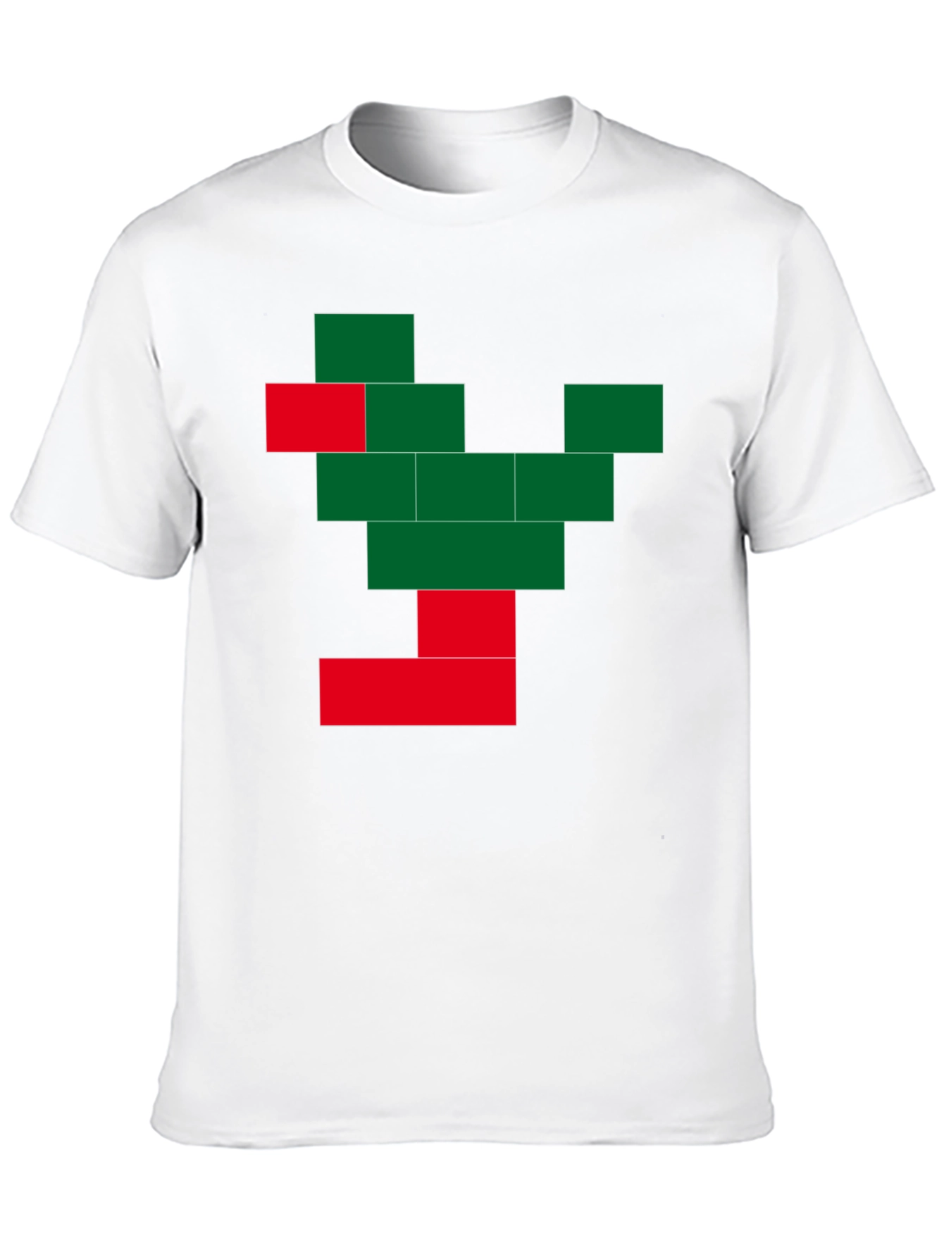 Pixel Tree Graphic Black T-Shirt