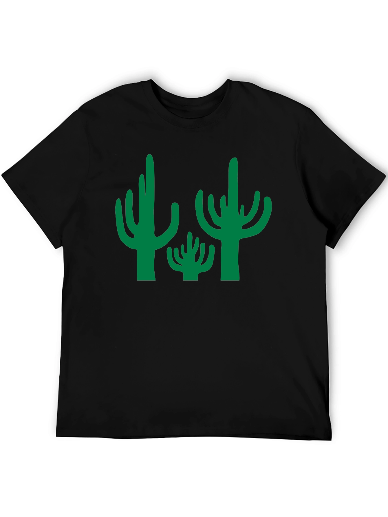 Cactus Graphic Tee - Desert Style Black T-Shirt