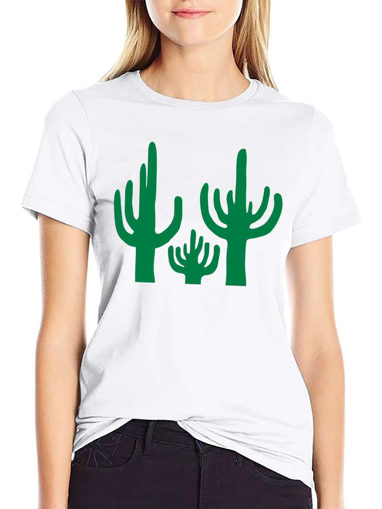Cactus Graphic Tee - Desert Style Black T-Shirt