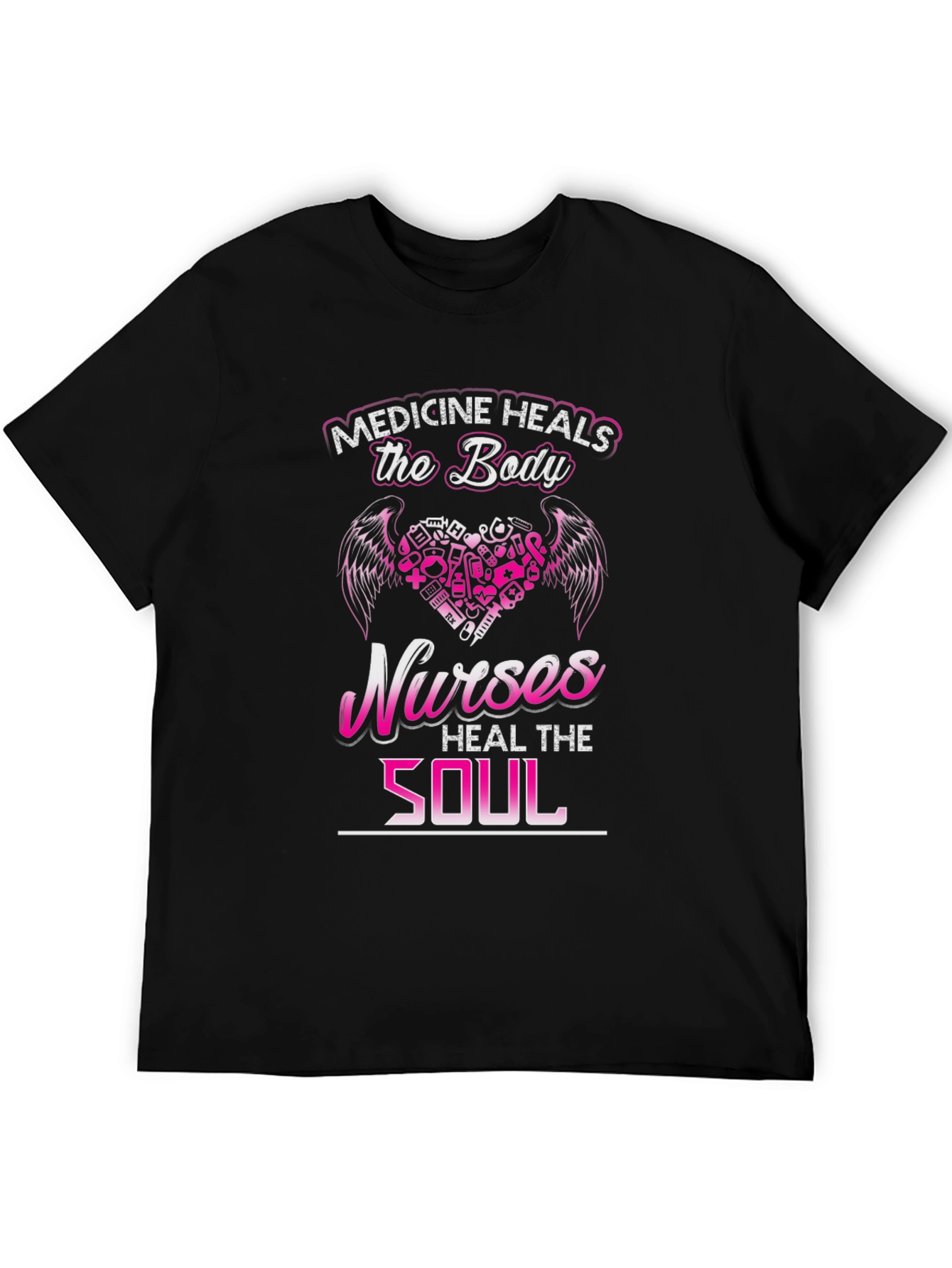 Nurses Heal the Soul Graphic T-Shirt