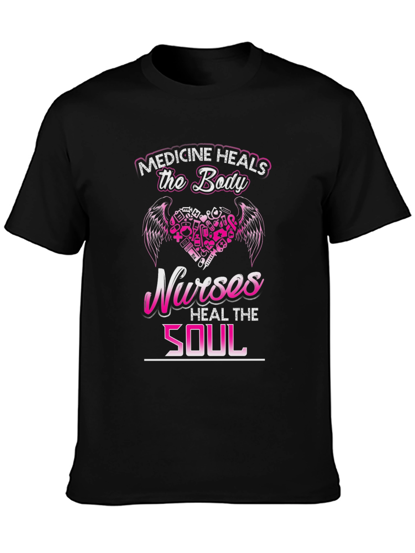 Nurses Heal the Soul Graphic T-Shirt