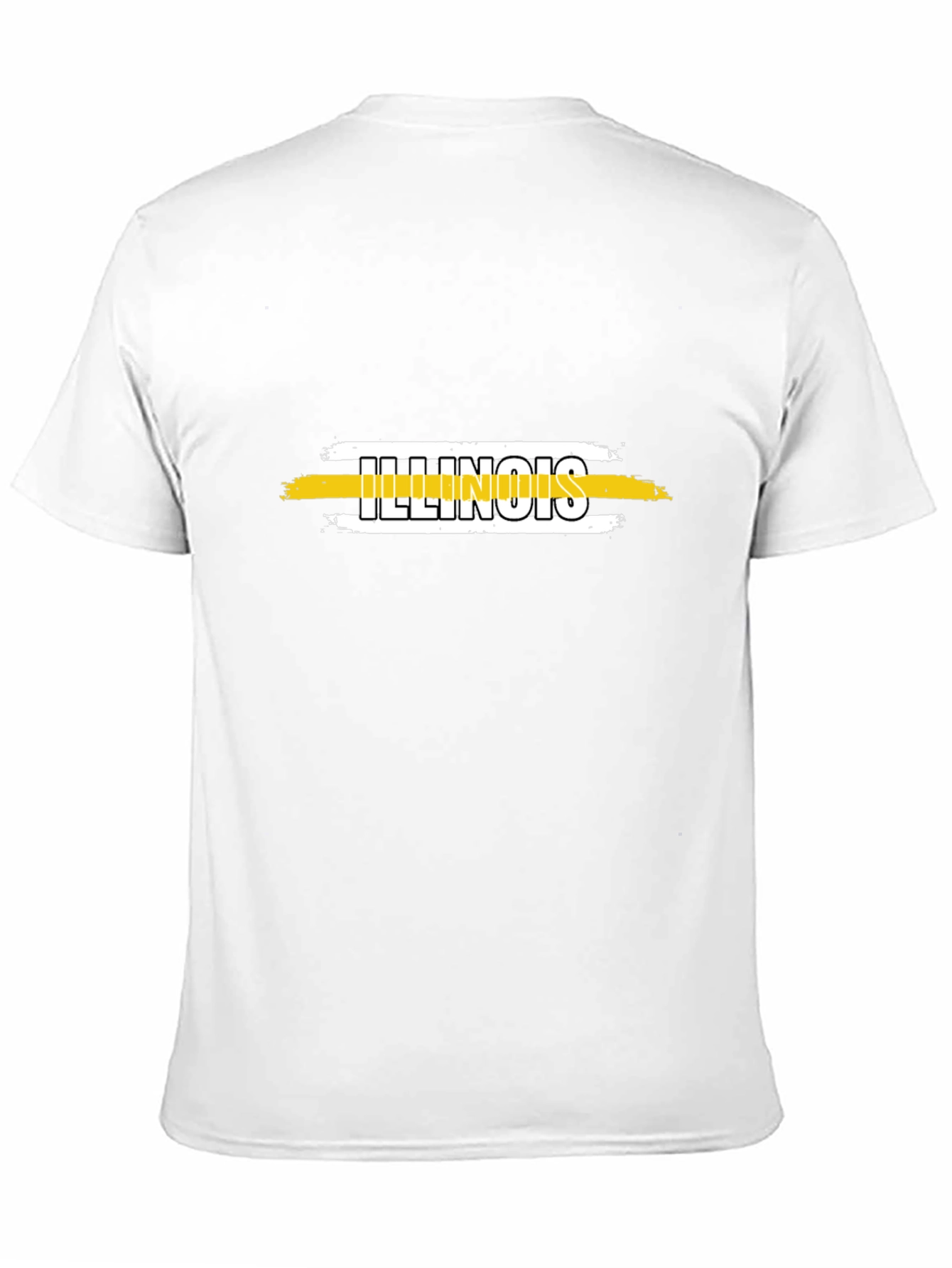 Illinois State Pride T-Shirt - Black Cotton Tee