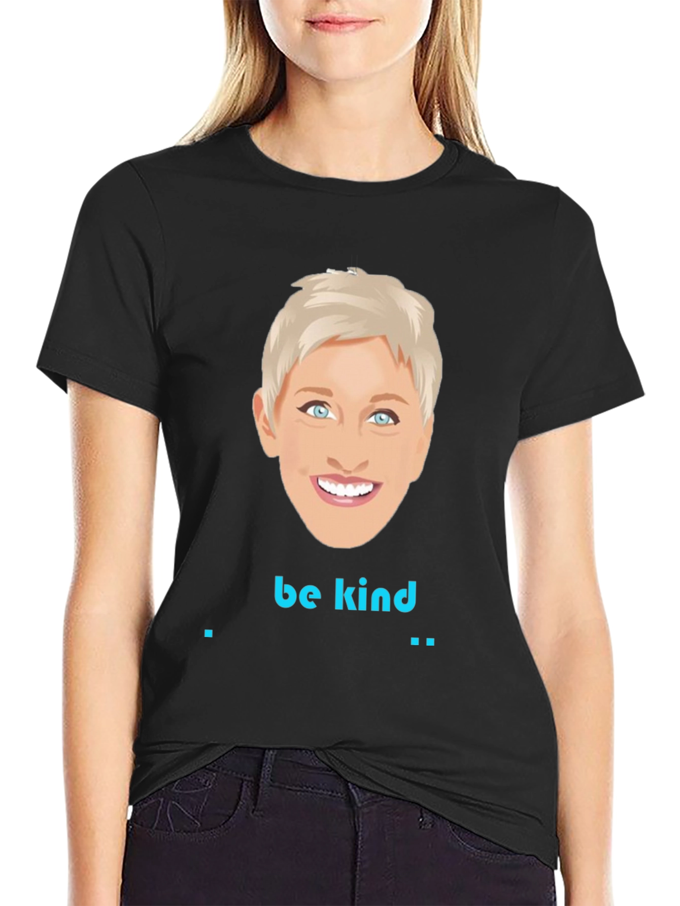 Ellen DeGeneres Be Kind Graphic Tee - Black