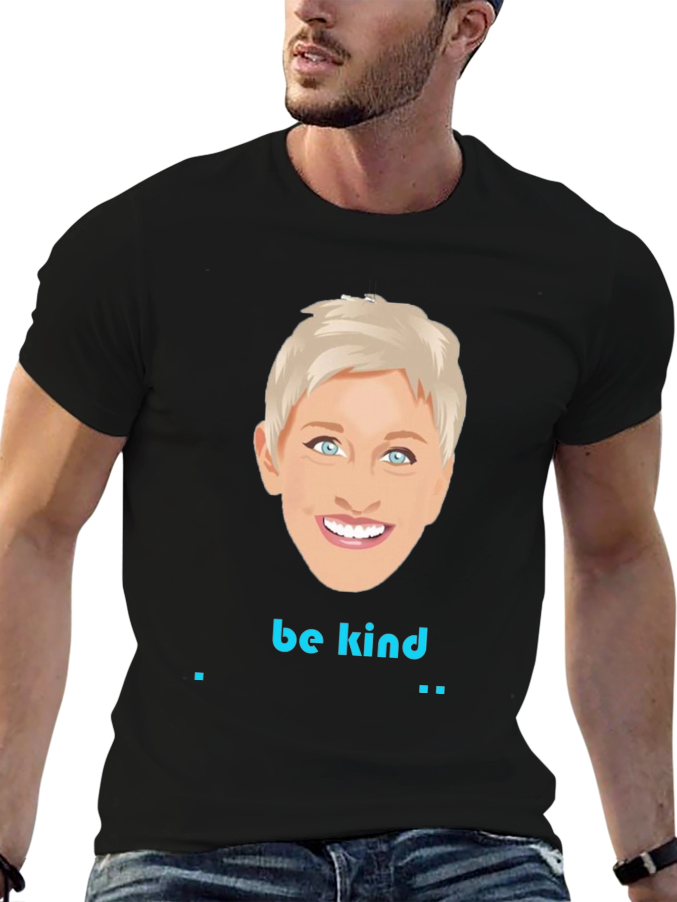 Ellen DeGeneres Be Kind Graphic Tee - Black