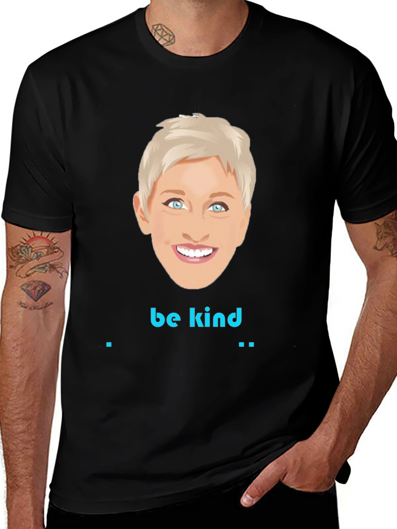 Ellen DeGeneres Be Kind Graphic Tee - Black