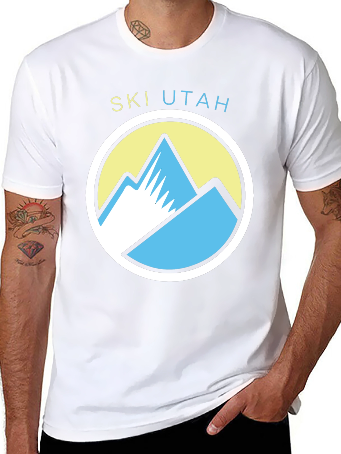 Ski Utah Graphic Tee - Mountain Design