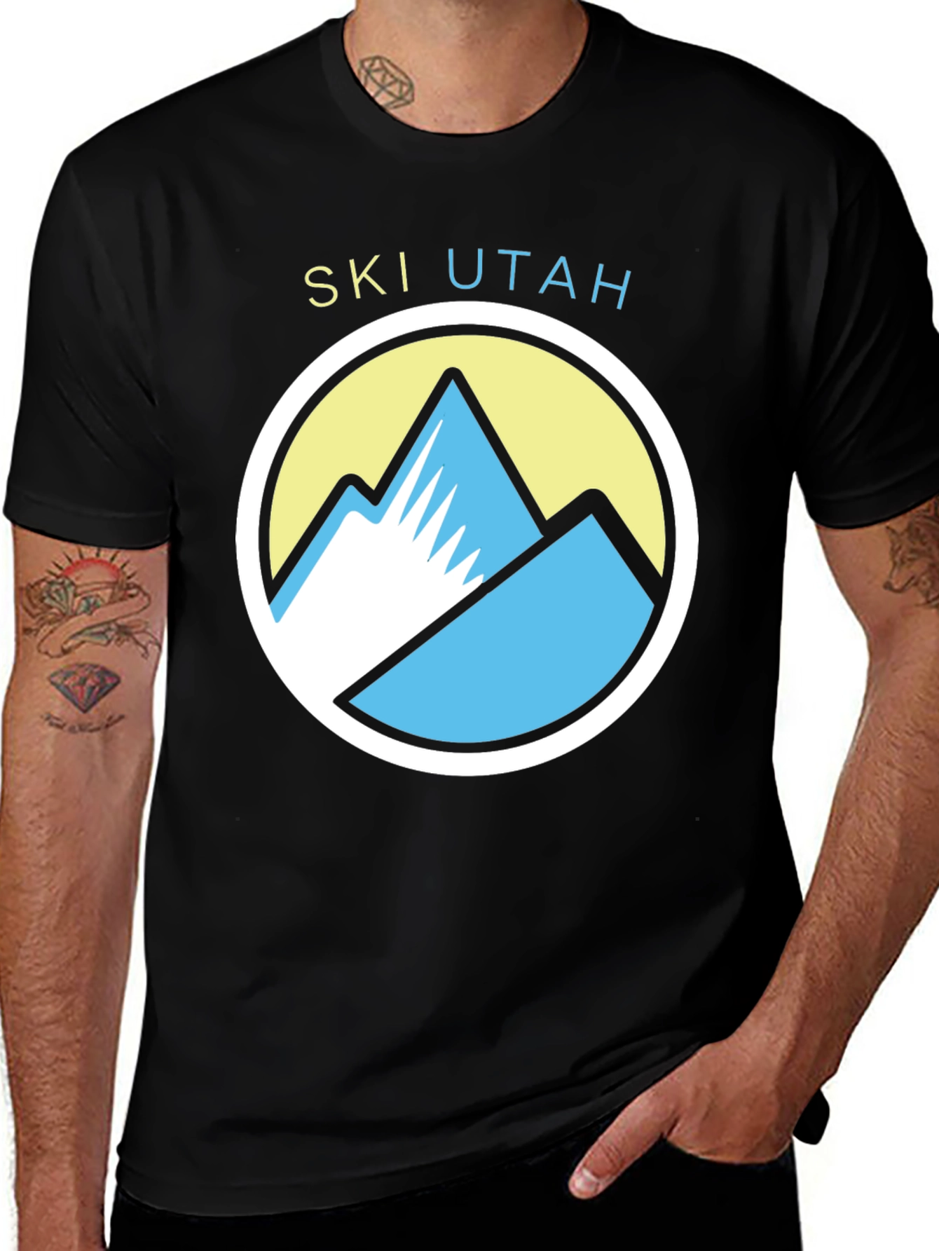 Ski Utah Graphic Tee - Mountain Design