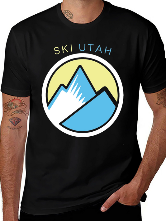 Ski Utah Graphic Tee - Mountain Design