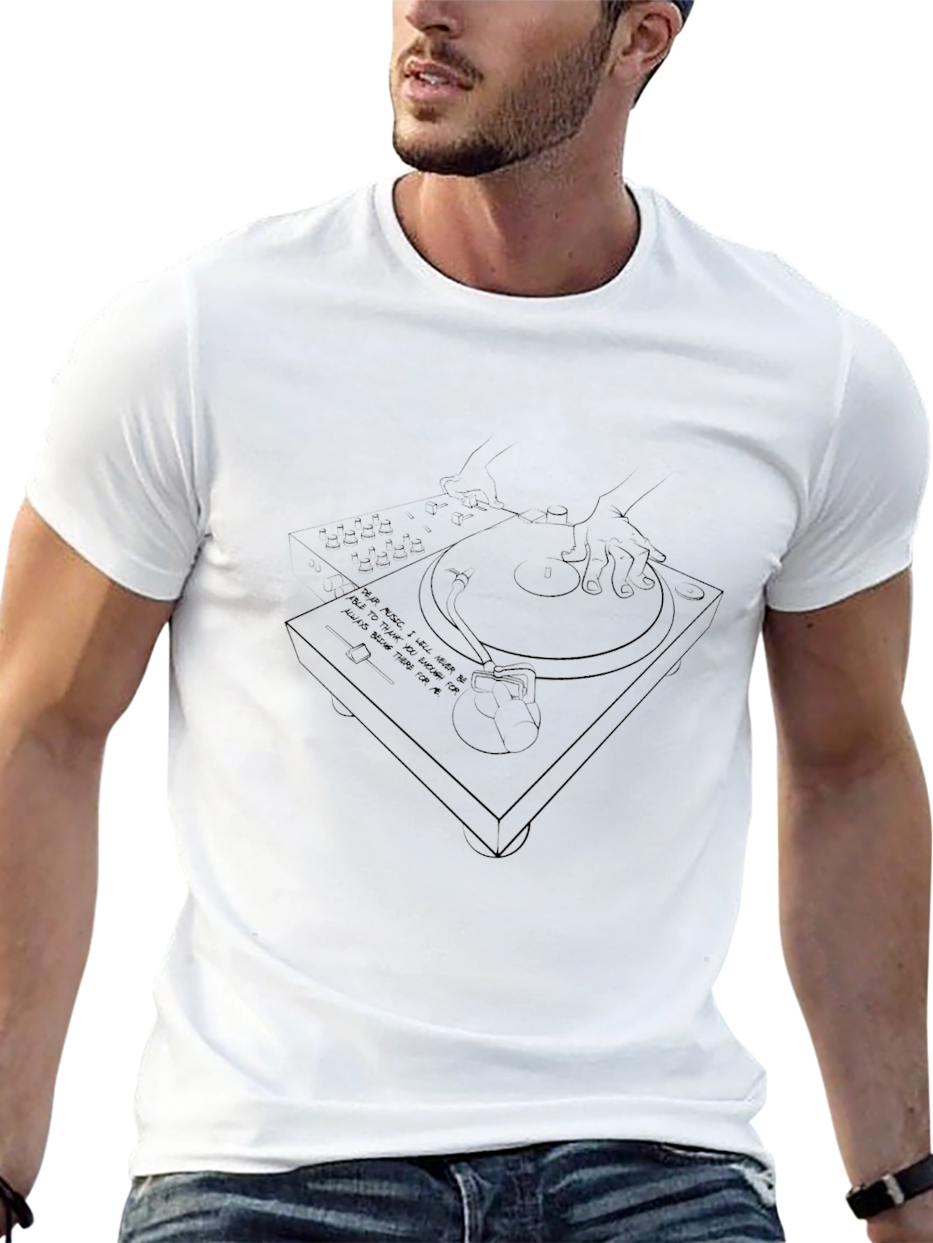 DJ Turntable T-Shirt - Music Lover Tee