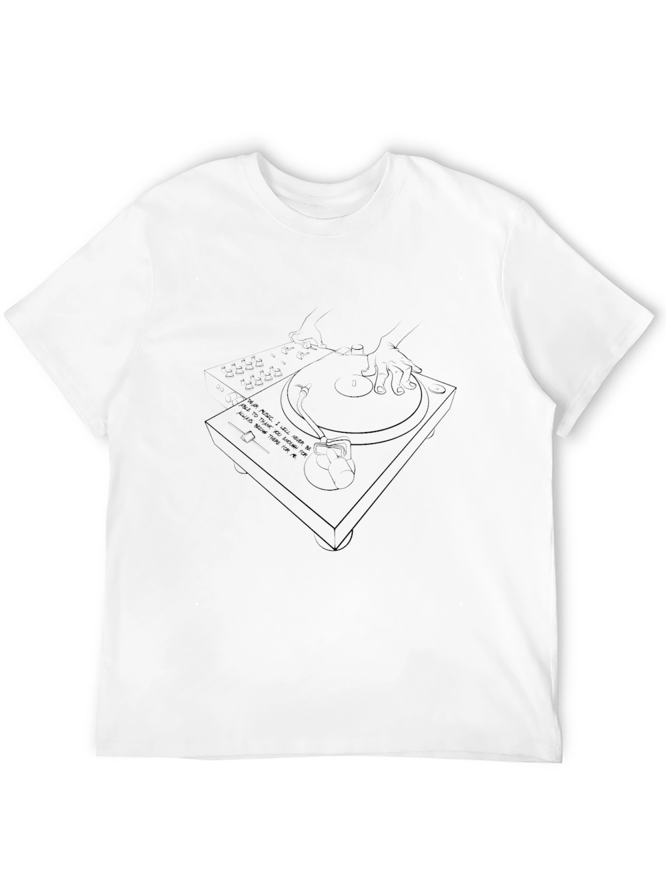 DJ Turntable T-Shirt - Music Lover Tee