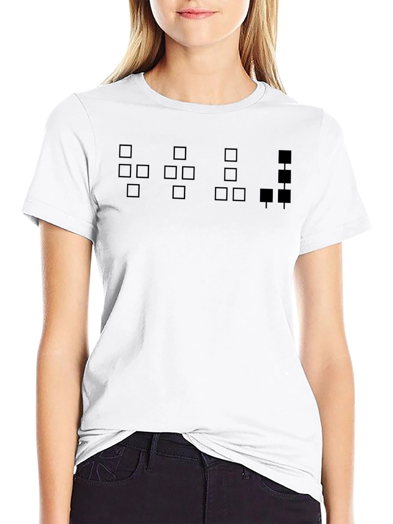 Geometric Design Mens T-Shirt - Black