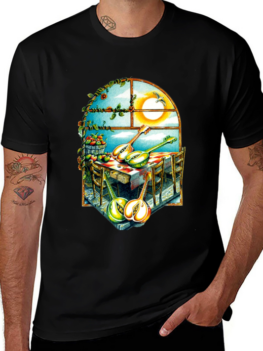 Surreal Fruit & Music T-Shirt
