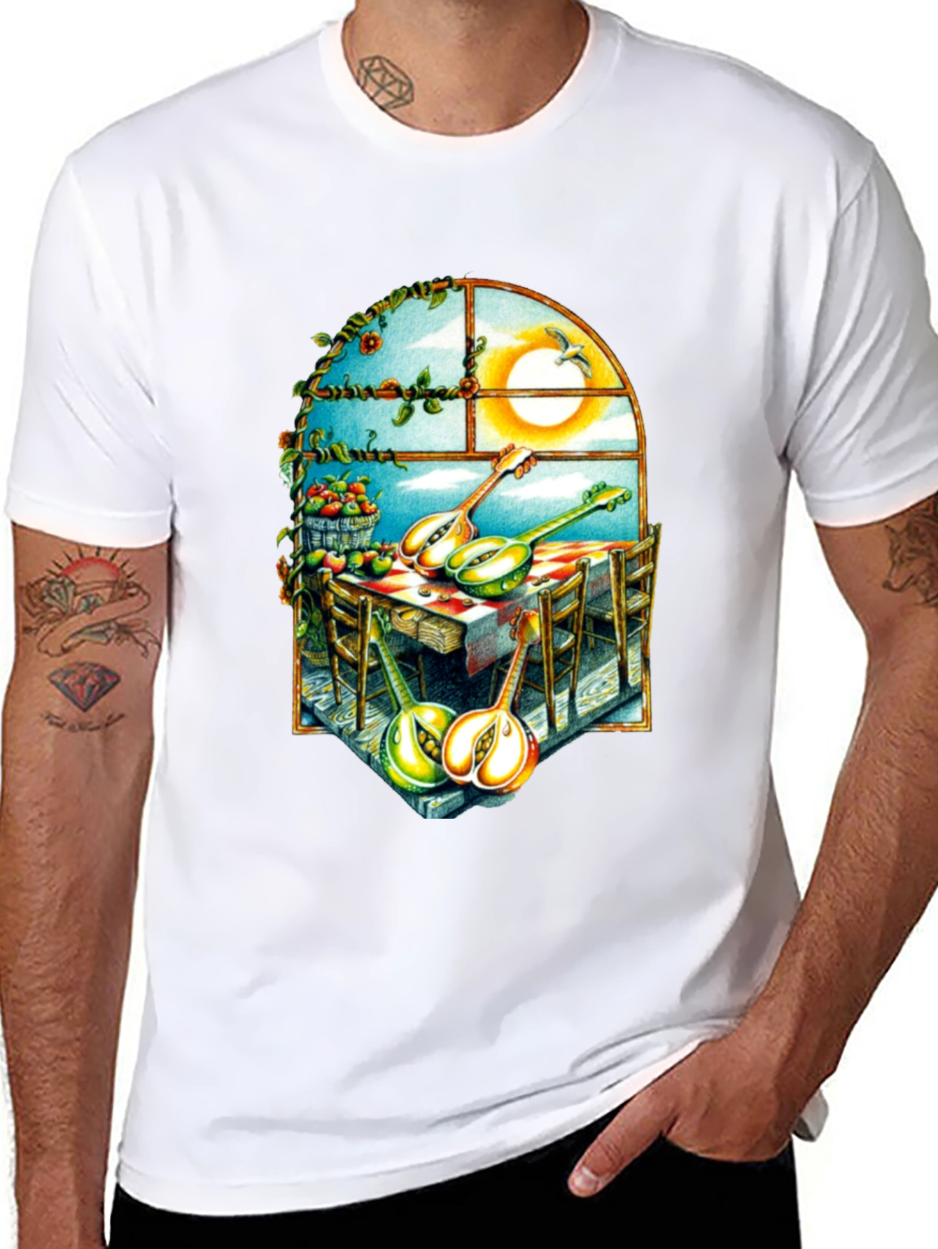 Surreal Fruit & Music T-Shirt