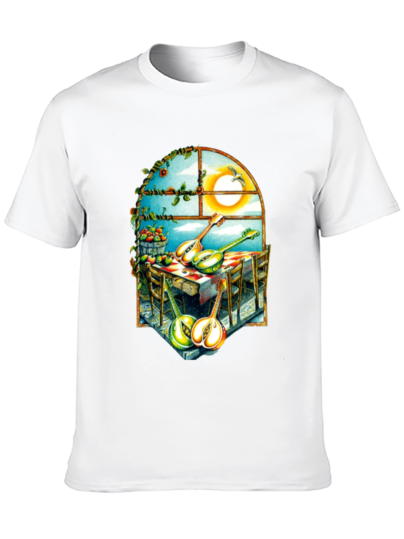 Surreal Fruit & Music T-Shirt