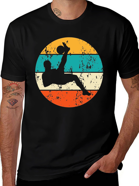 Retro Soccer Kick T-Shirt - Vintage Style Tee
