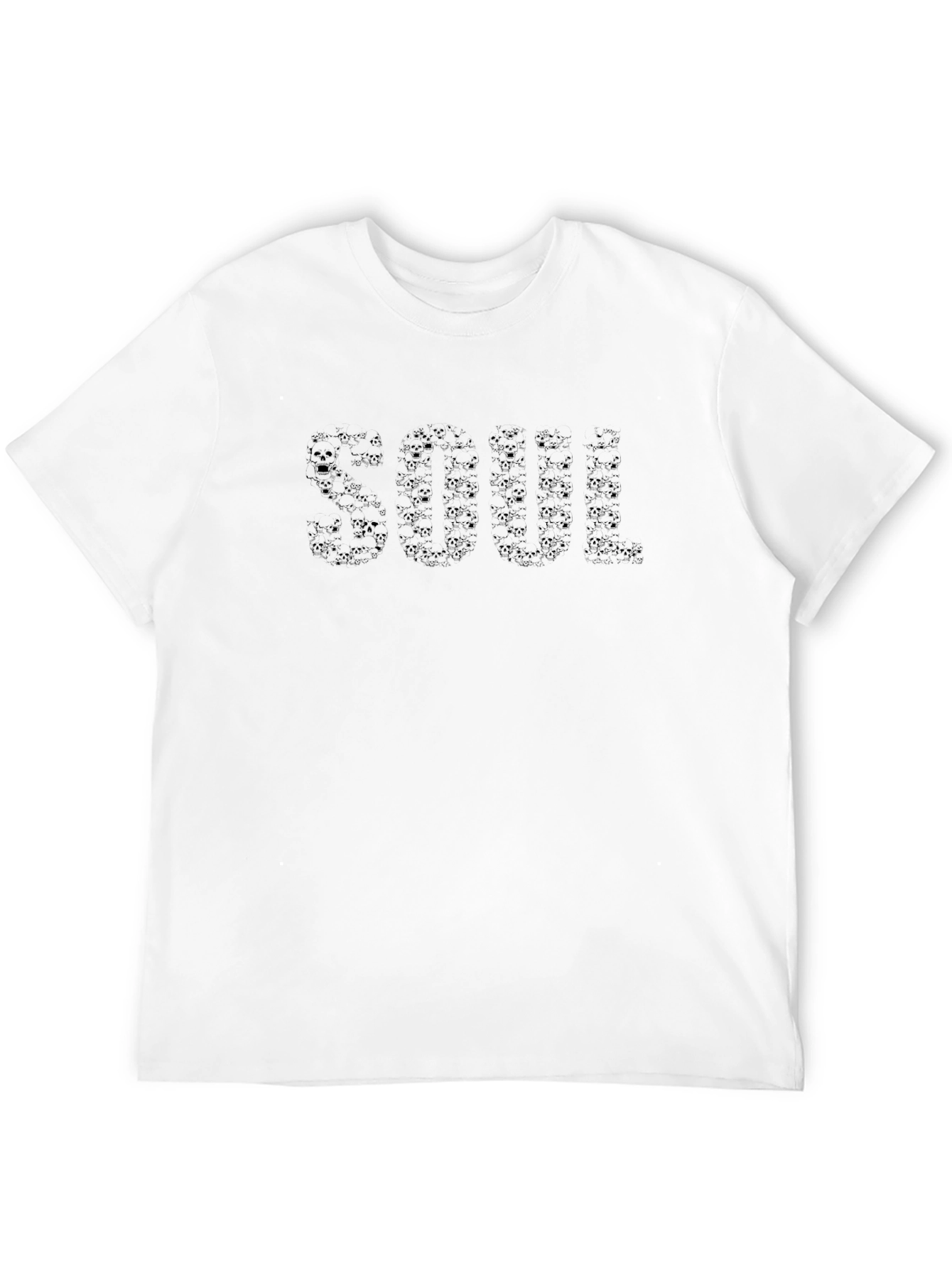 Skull Print Soul Crew Neck T-Shirt