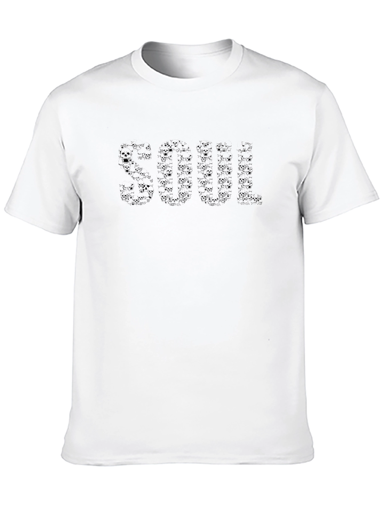 Skull Print Soul Crew Neck T-Shirt
