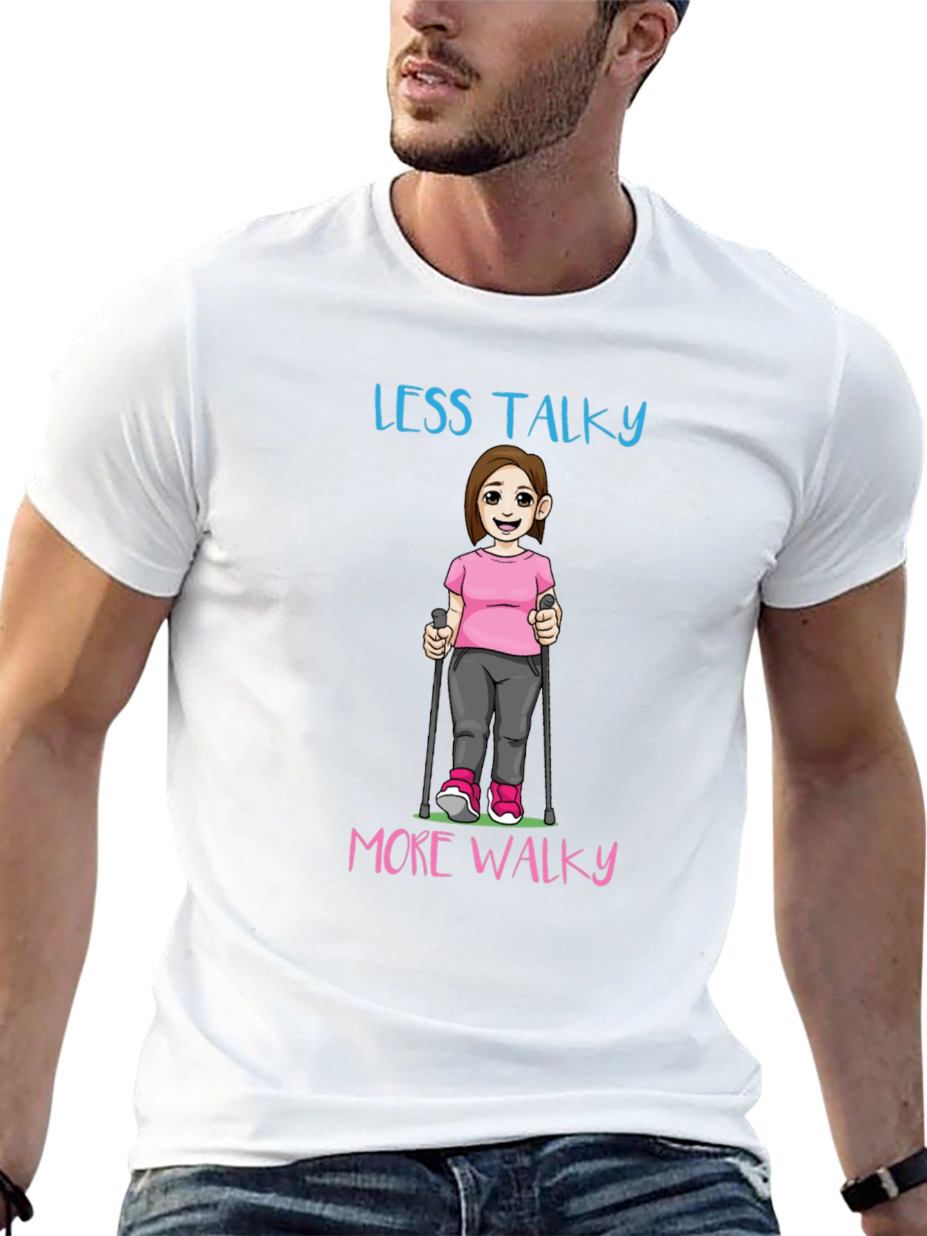 Less Talky More Walky Graphic Tee