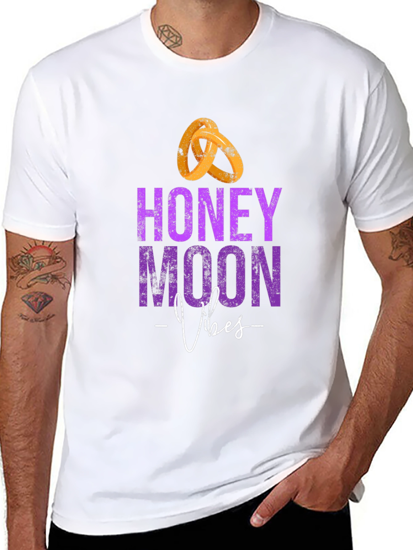 Honeymoon Vibes Black T-Shirt