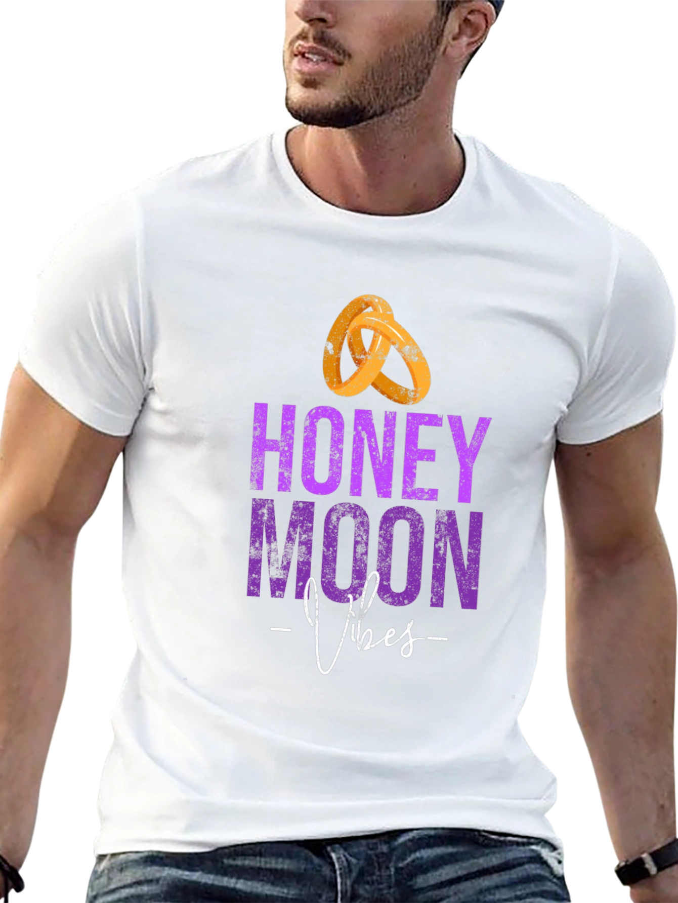 Honeymoon Vibes Black T-Shirt