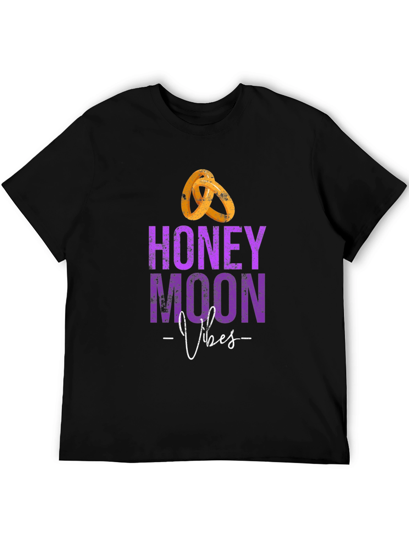 Honeymoon Vibes Black T-Shirt