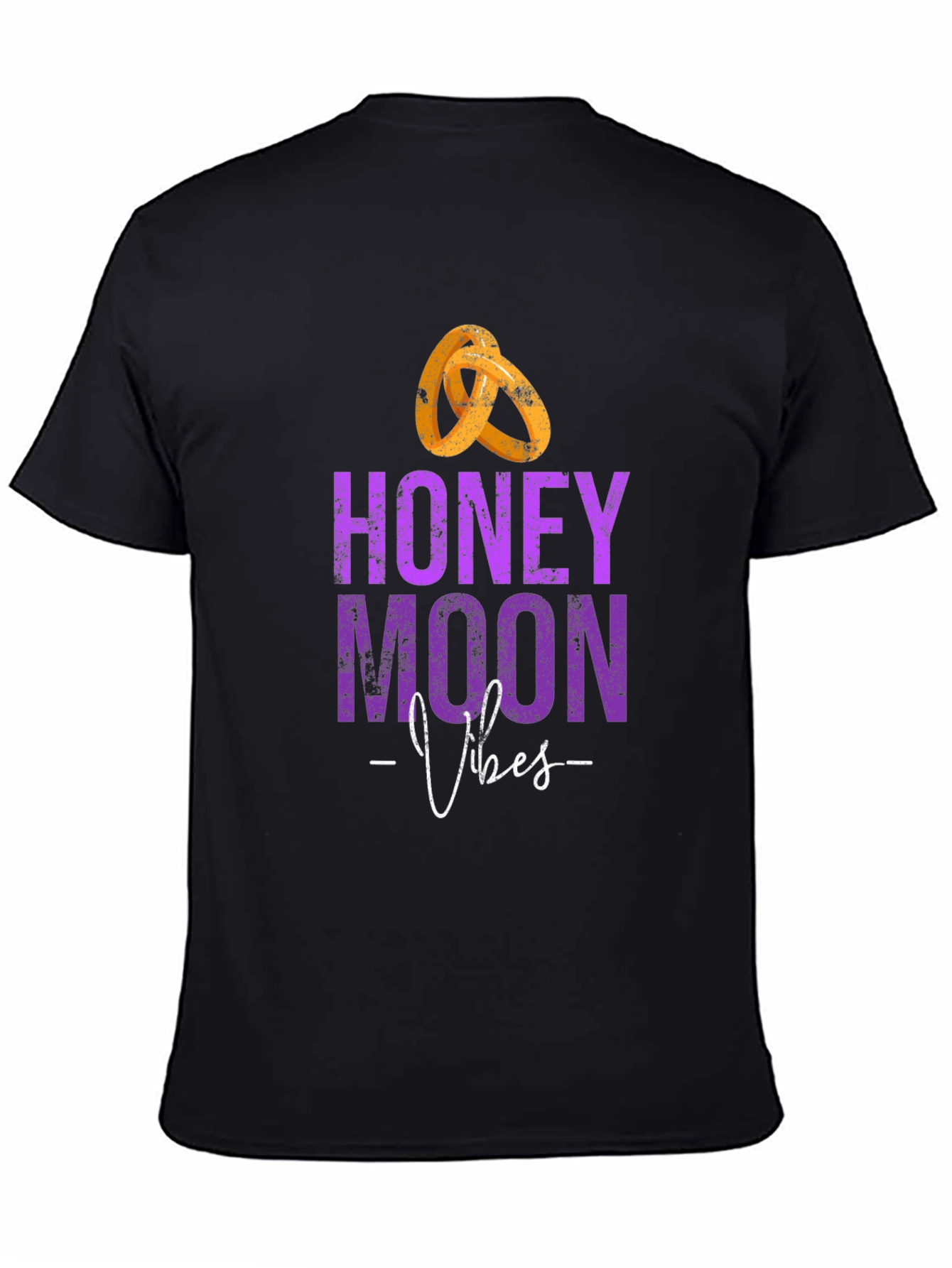 Honeymoon Vibes Black T-Shirt