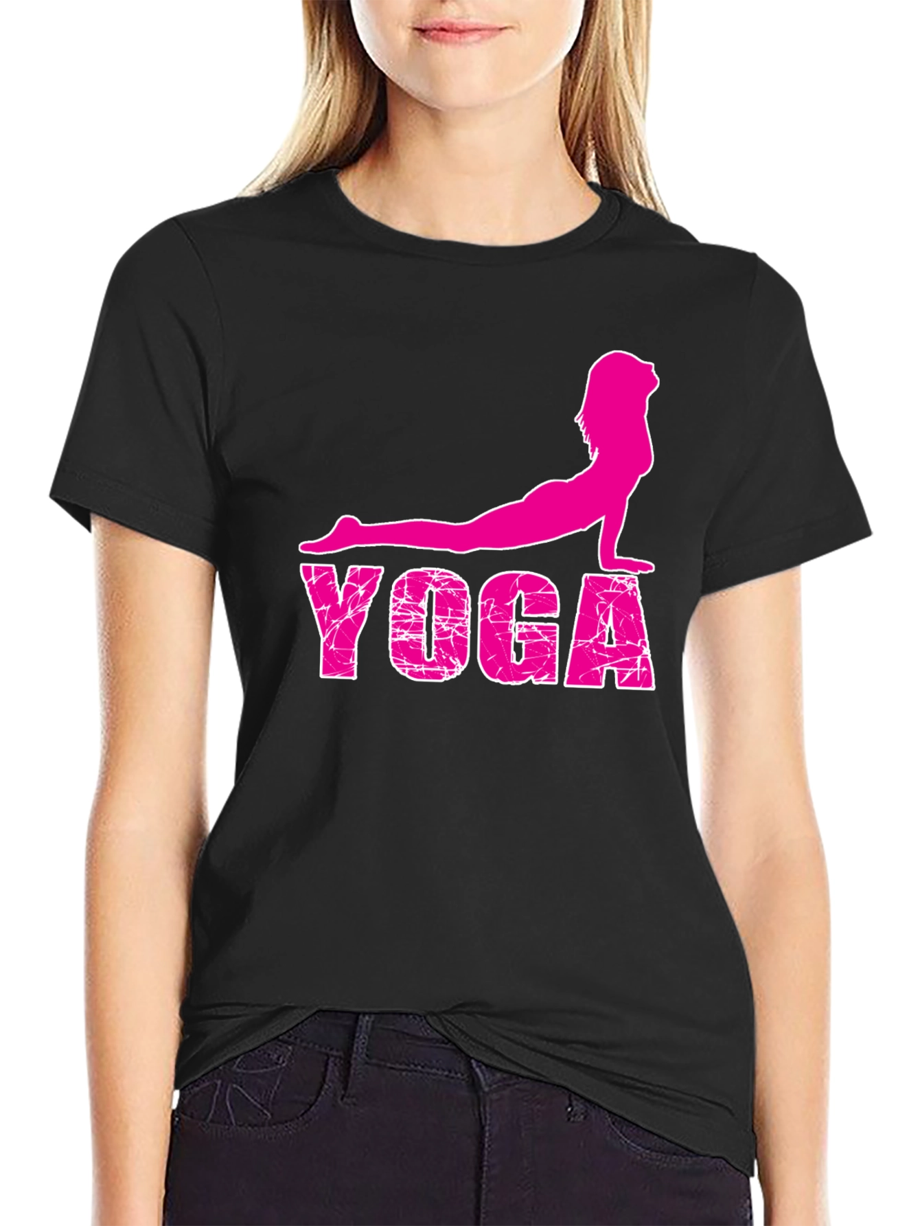Yoga Graphic Tee - Black