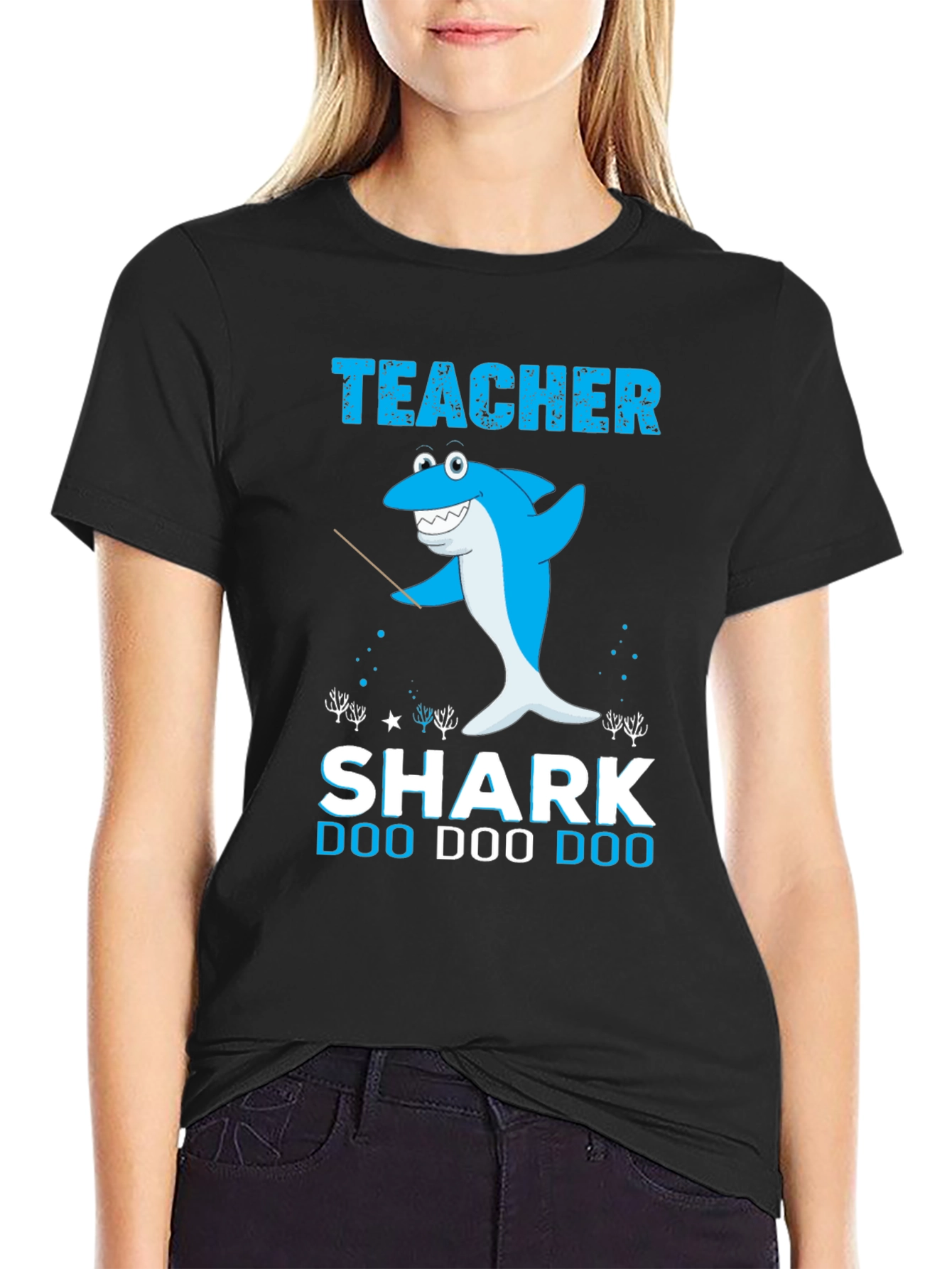 Teacher Shark Doo Doo Doo Graphic T-Shirt