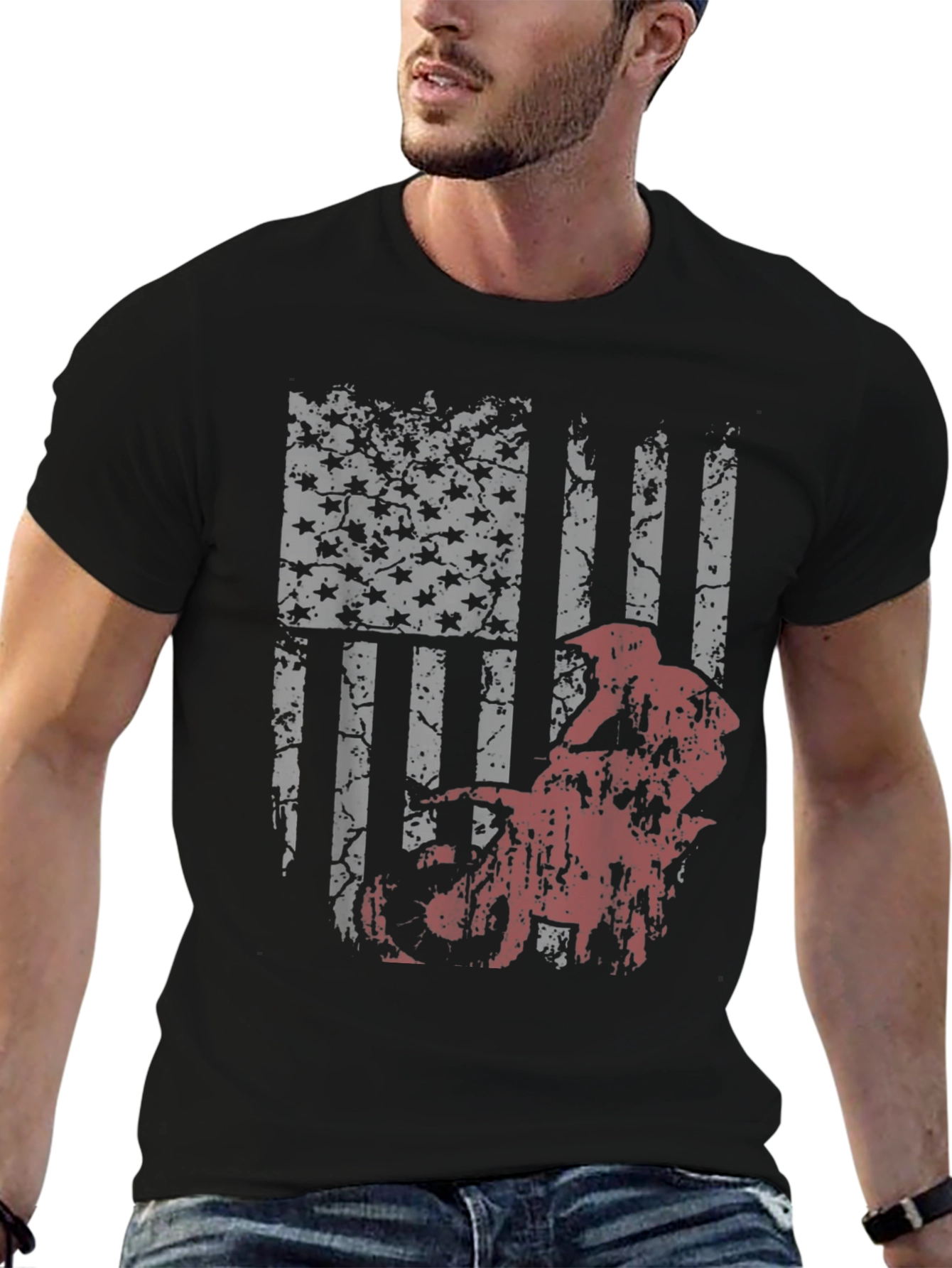 American Flag Motocross T-Shirt